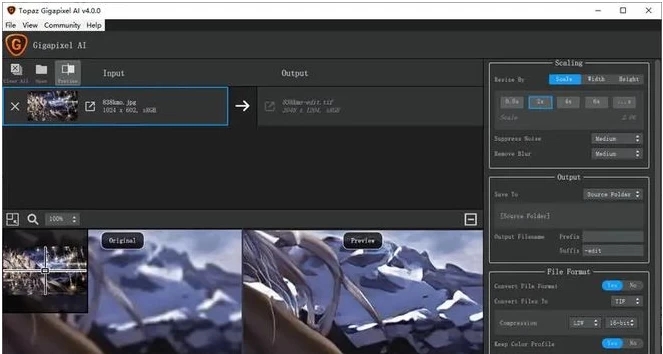 Topaz Gigapixel AI v8.1.2最新版 图片无损放大